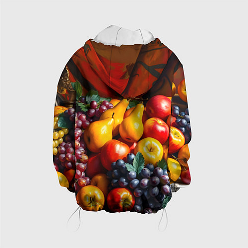Детская куртка Фруктовый натюрморт / 3D-Белый – фото 2