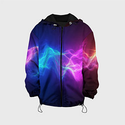 Детская куртка Звуковая волна неоновый узор