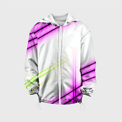 Детская куртка Green white pink line