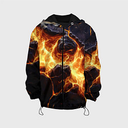 Детская куртка Золотая лава текстура