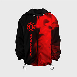 Куртка с капюшоном детская Dongfeng - red gradient по-вертикали, цвет: 3D-черный