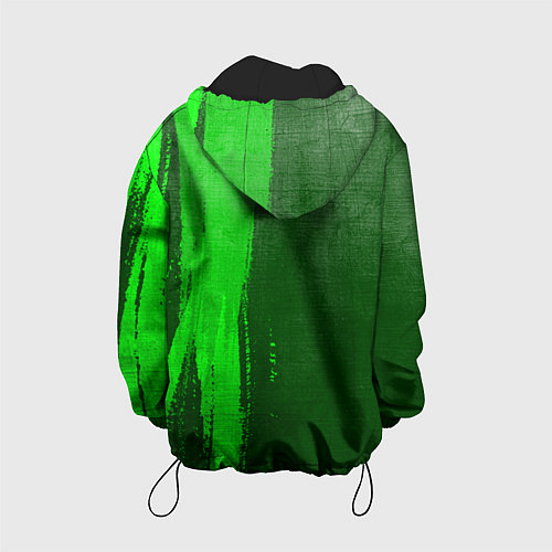 Детская куртка Lifan - green gradient по-вертикали / 3D-Черный – фото 2