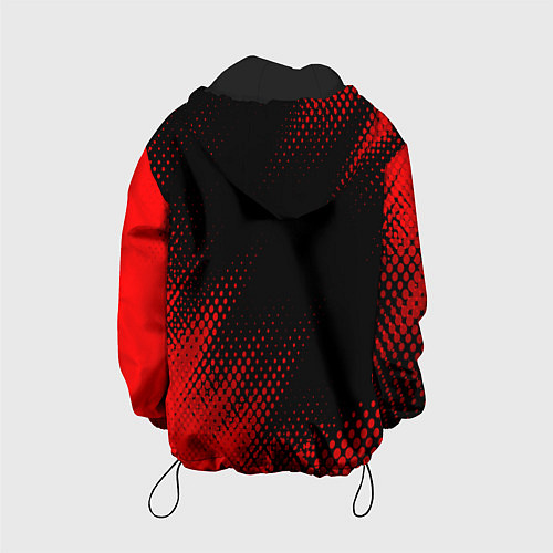 Детская куртка Mini - red gradient вертикально / 3D-Черный – фото 2