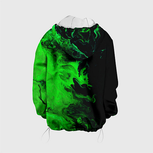 Детская куртка Color green black / 3D-Белый – фото 2
