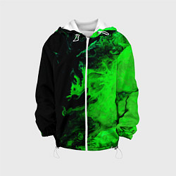 Детская куртка Color green black