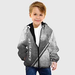 Куртка с капюшоном детская Chrysler - grey gradient вертикально, цвет: 3D-черный — фото 2