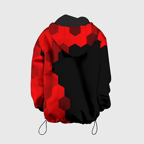 Детская куртка Jaguar - red gradient по-вертикали / 3D-Черный – фото 2