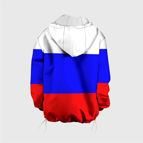 Детская куртка Герб с Флагом России / 3D-Белый – фото 2