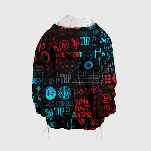 Детская куртка Twenty one pilots rock pattern / 3D-Белый – фото 2