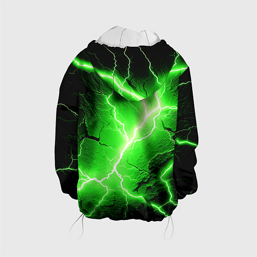 Детская куртка Color green black / 3D-Белый – фото 2