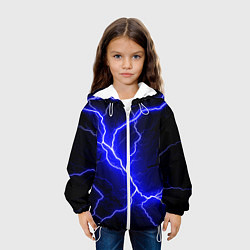 Куртка с капюшоном детская Color blue black, цвет: 3D-белый — фото 2