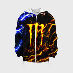 Куртка с капюшоном детская Monster energy шторм, цвет: 3D-белый