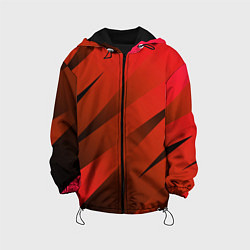 Детская куртка Красно-коричневый абстрактные полосы