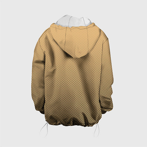 Детская куртка Градиент бежевый текстура / 3D-Белый – фото 2