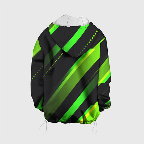 Детская куртка Color black green / 3D-Белый – фото 2
