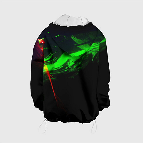 Детская куртка Color black green red / 3D-Белый – фото 2