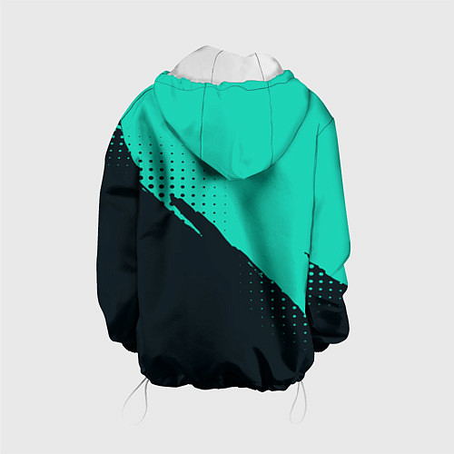 Детская куртка Color black light blue / 3D-Белый – фото 2