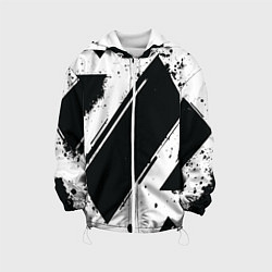 Детская куртка Color black white