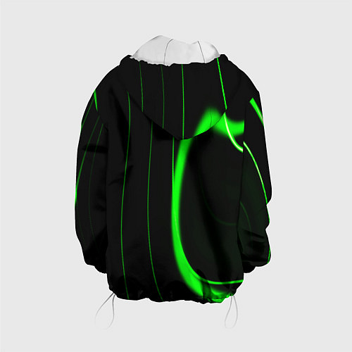 Детская куртка Color green light green black / 3D-Белый – фото 2