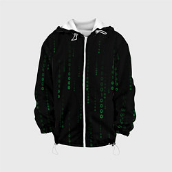 Детская куртка Color black green