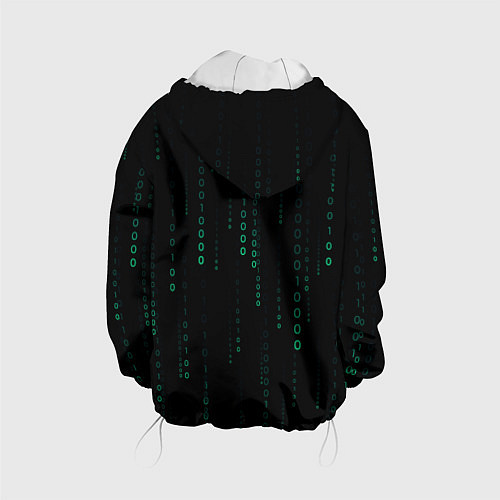 Детская куртка Color black turquoise / 3D-Белый – фото 2
