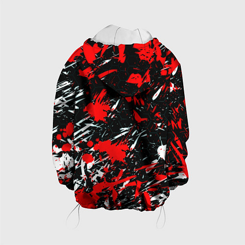 Детская куртка Arsenal краски текстура / 3D-Белый – фото 2