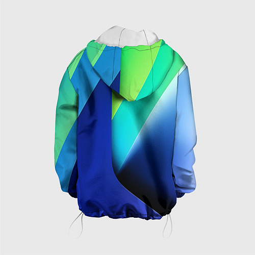 Детская куртка Color blue green / 3D-Белый – фото 2