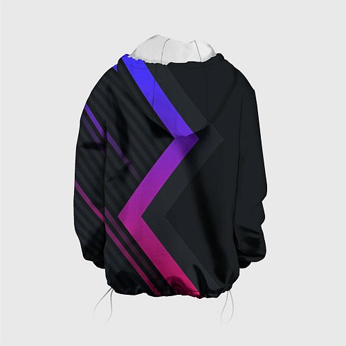 Детская куртка Color black line / 3D-Белый – фото 2