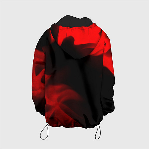 Детская куртка Exeed - red gradient вертикально / 3D-Черный – фото 2