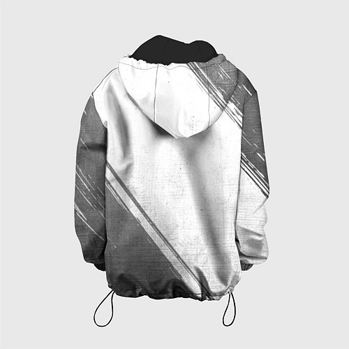 Детская куртка Real Madrid - white gradient вертикально / 3D-Черный – фото 2