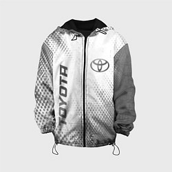 Куртка с капюшоном детская Toyota - white gradient вертикально, цвет: 3D-черный