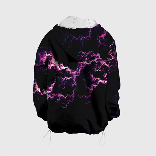 Детская куртка Lightning pink glow / 3D-Белый – фото 2