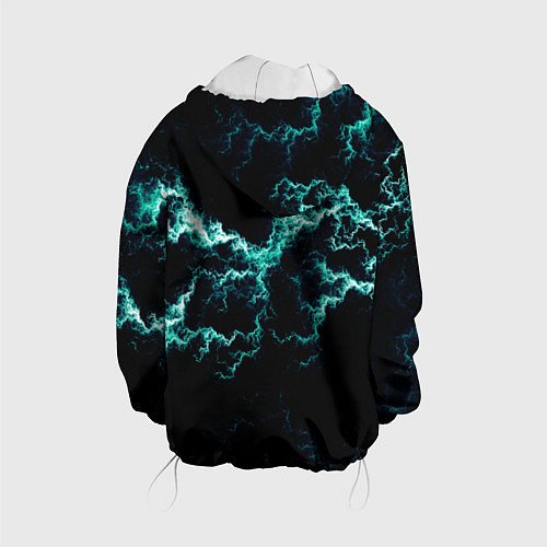 Детская куртка Lightning light blue glow / 3D-Белый – фото 2