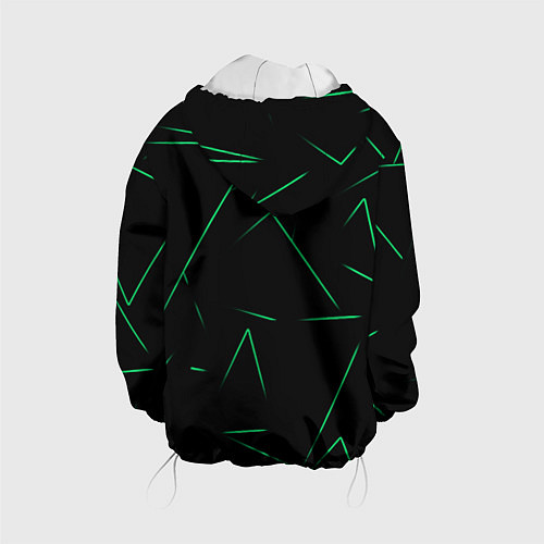 Детская куртка Color light green line / 3D-Белый – фото 2