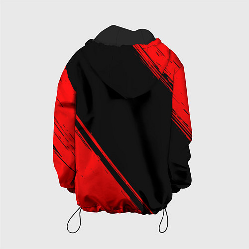 Детская куртка Sporting - red gradient вертикально / 3D-Черный – фото 2