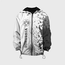 Куртка с капюшоном детская Borussia - white gradient по-вертикали, цвет: 3D-черный