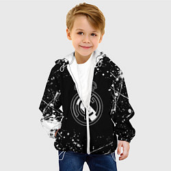 Куртка с капюшоном детская Real Madrid белые краски, цвет: 3D-белый — фото 2