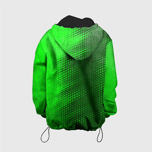 Детская куртка Mini - green gradient по-вертикали / 3D-Черный – фото 2