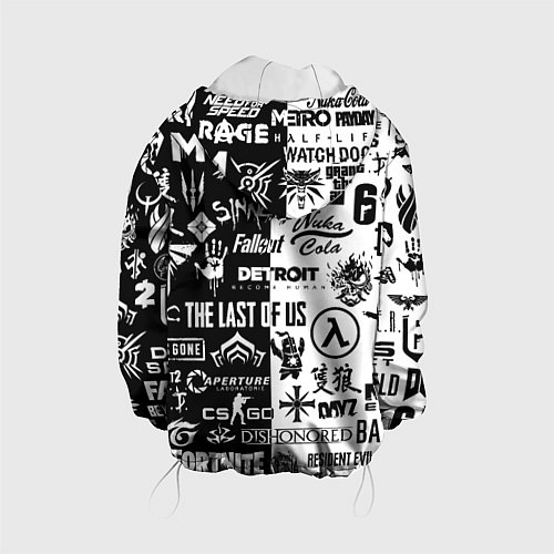 Детская куртка Nasa логотипы игр / 3D-Белый – фото 2