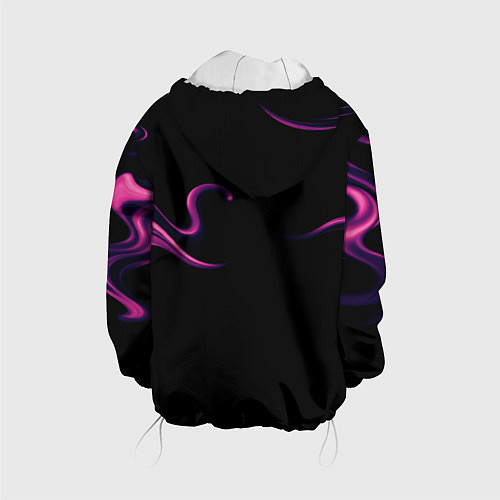 Детская куртка Color pink abstraction / 3D-Белый – фото 2