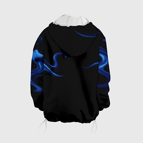 Детская куртка Color blue abstraction / 3D-Белый – фото 2