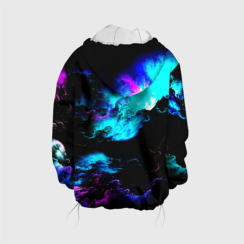 Детская куртка Monster energy космическая абстракция / 3D-Белый – фото 2