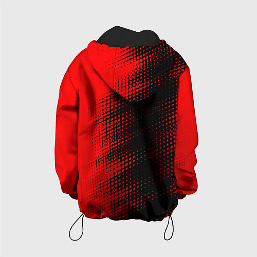 Детская куртка BMW - red gradient по-вертикали / 3D-Черный – фото 2