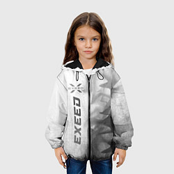 Куртка с капюшоном детская Exeed - white gradient по-вертикали, цвет: 3D-черный — фото 2