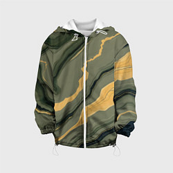 Детская куртка Оливковый мрамор