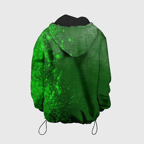 Детская куртка Daewoo - green gradient по-вертикали / 3D-Черный – фото 2