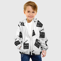 Куртка с капюшоном детская Съёмочная хлопушка, цвет: 3D-белый — фото 2