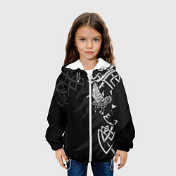 Куртка с капюшоном детская Верные спутники Одина, цвет: 3D-белый — фото 2
