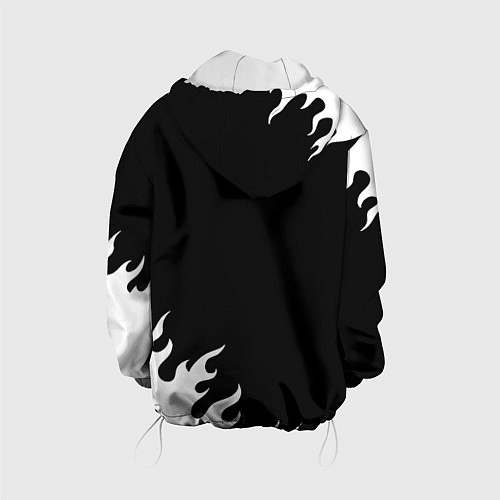 Детская куртка Monster energy белый огонь / 3D-Белый – фото 2