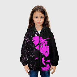Куртка с капюшоном детская Лазарь: Элейна, цвет: 3D-черный — фото 2